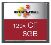 Maxflash Compact Flash Card 8 GB (CF8G120M-R) Maxflash Compact Flash Card 8 GB (CF8G120M-R)
